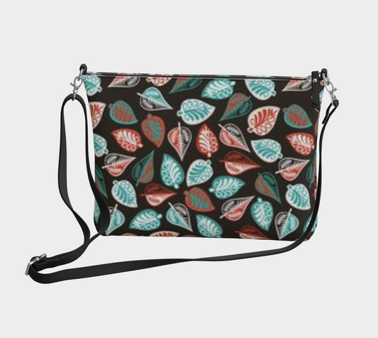 Karma Kustoms-Vegan Leather-Crossbody Purse-Fall Foliage