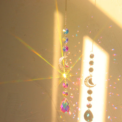 Sun And Moon Crystal Prism Rainbow Sun Catcher