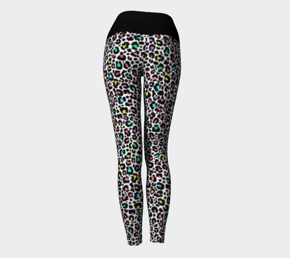 Karma Kustoms Neon Leopard Print Yoga Leggings