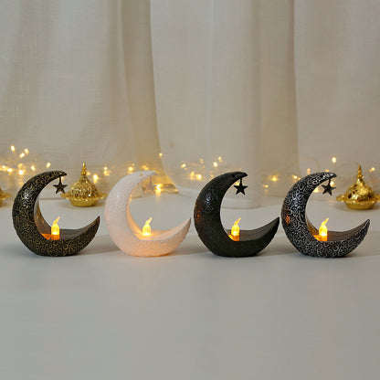 Star & Moon Candlestick Arabian Lantern Electric