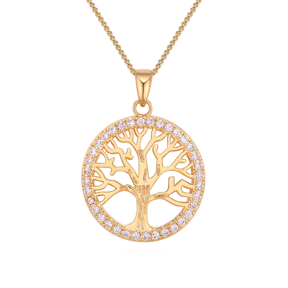 Gold Plated Tree Of Life Necklace