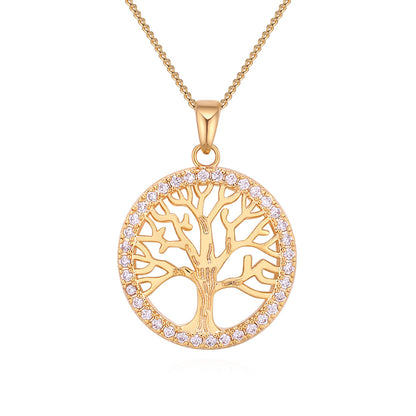 Gold Plated Tree Of Life Necklace