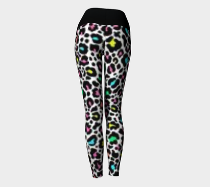 Karma Kustoms Neon Leopard Print Yoga Leggings