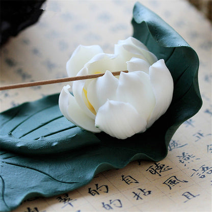 Ceramic Lotus Incense Holder