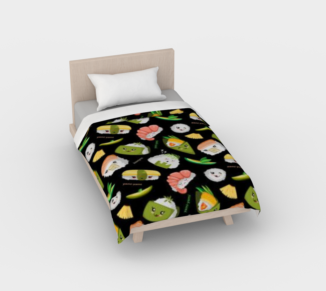 Karma Kustoms Kawaii Sushi Duvet Cover