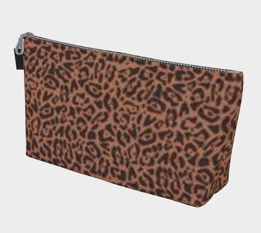 Karma Kustoms Leopard Print Makeup Bag