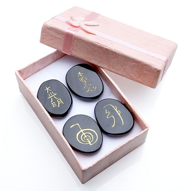 Four Stones Reiki Symbol Flat Oval