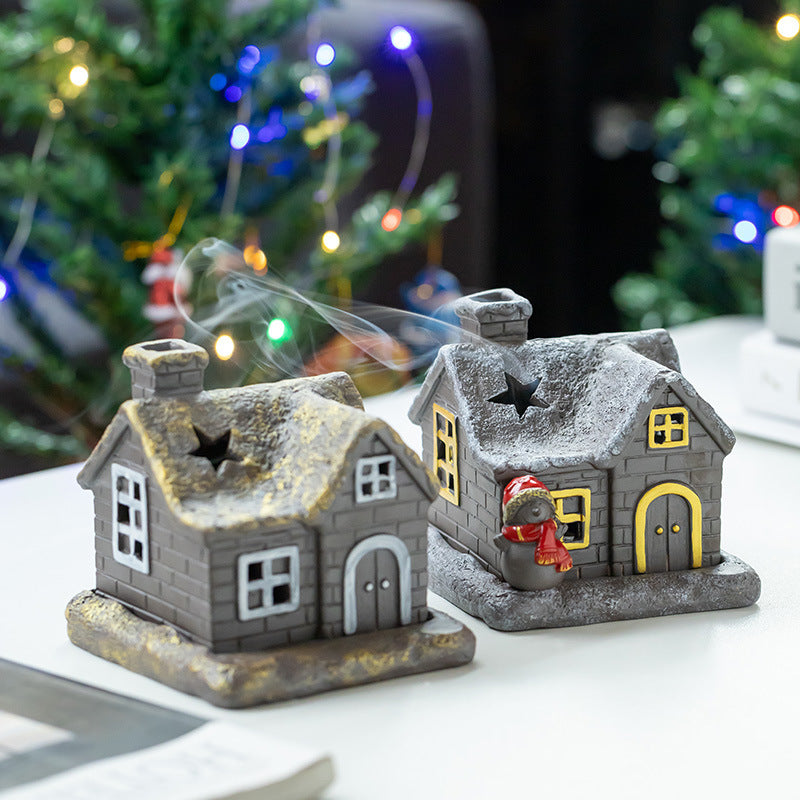 Ceramic Christmas Coil Incense Holder