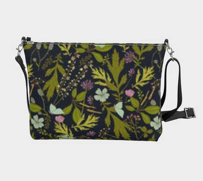 Karma Kustoms-Vegan Leather-Crossbody Purse-Meadow At Night