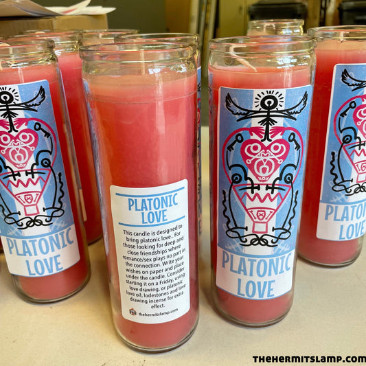 The Hermits Lamp 7 Day Candle - Platonic Love