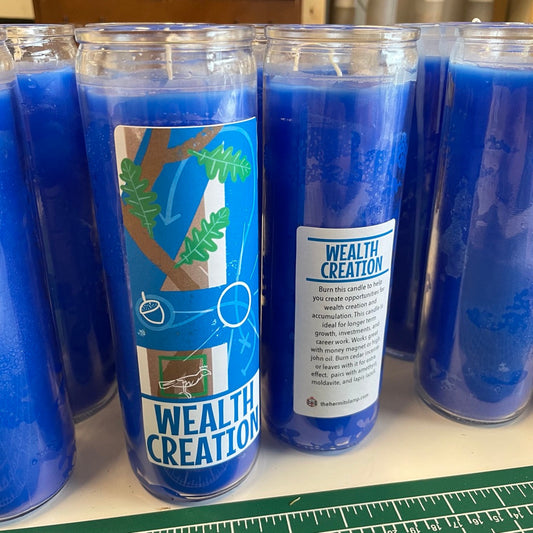 The Hermits Lamp 7 Day Candle - Wealth Creation