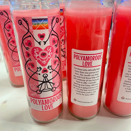 The Hermits Lamp 7 Day Candle - Polyamorous Love