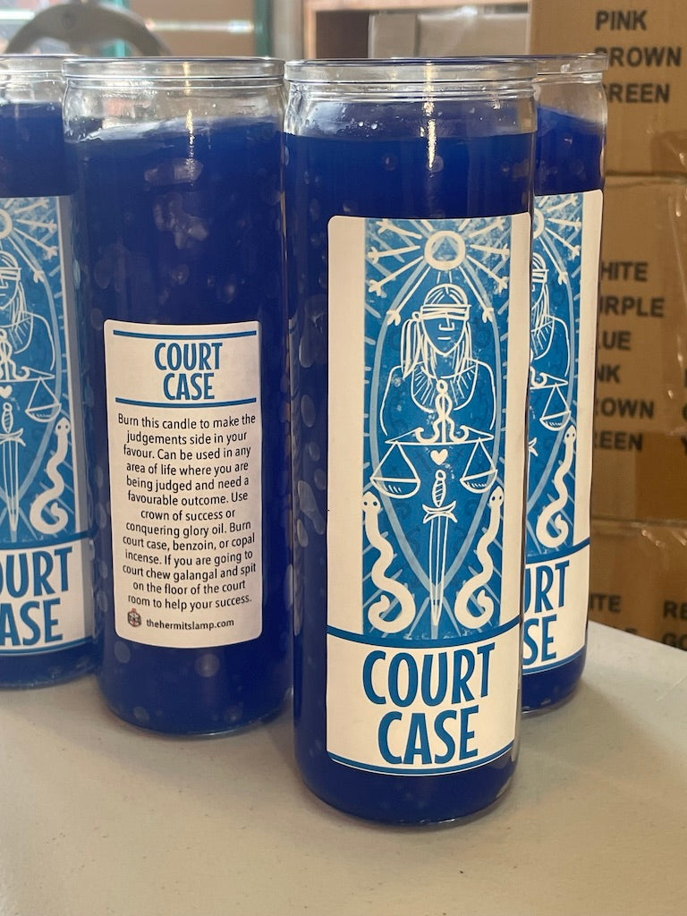 The Hermits Lamp 7 Day Candle - Court Case