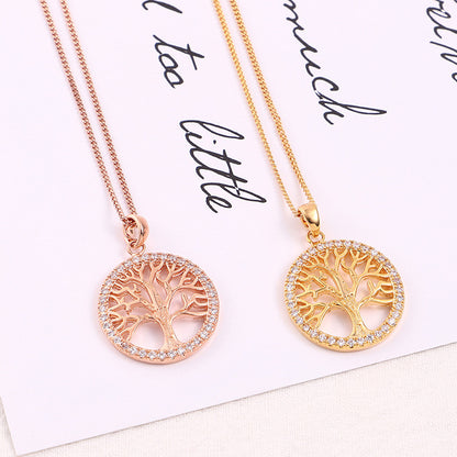 Gold Plated Tree Of Life Necklace
