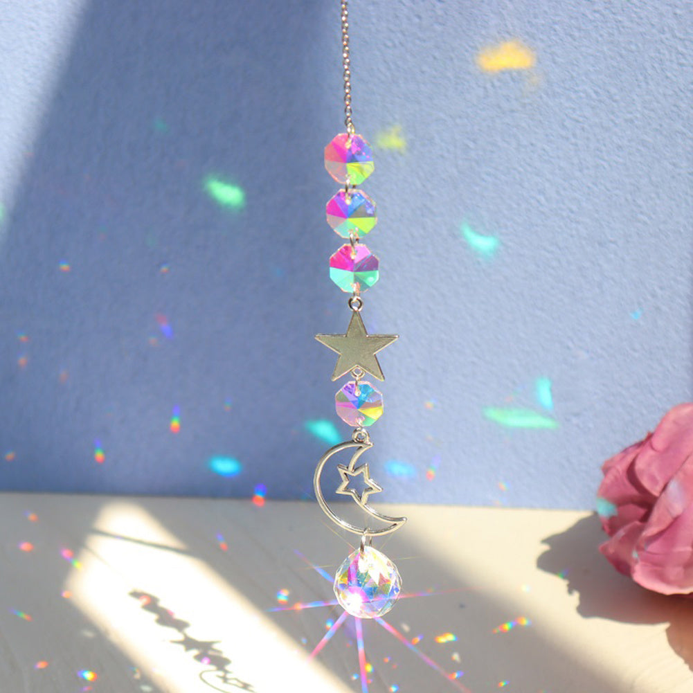 Sun And Moon Crystal Prism Rainbow Sun Catcher