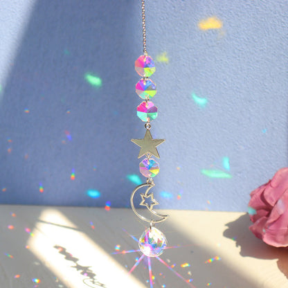 Sun And Moon Crystal Prism Rainbow Sun Catcher