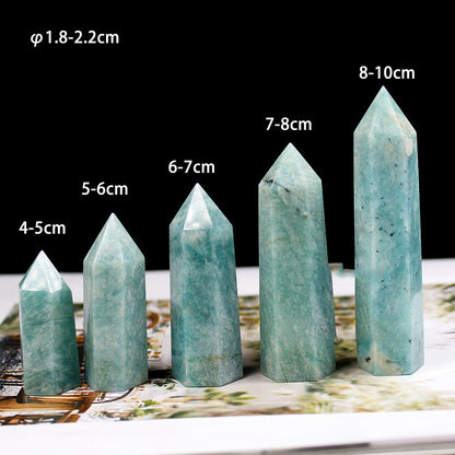 Natural Crystal Pillar Energy Stone Ornaments