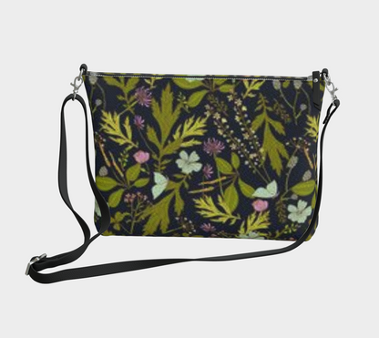 Karma Kustoms-Vegan Leather-Crossbody Purse-Meadow At Night