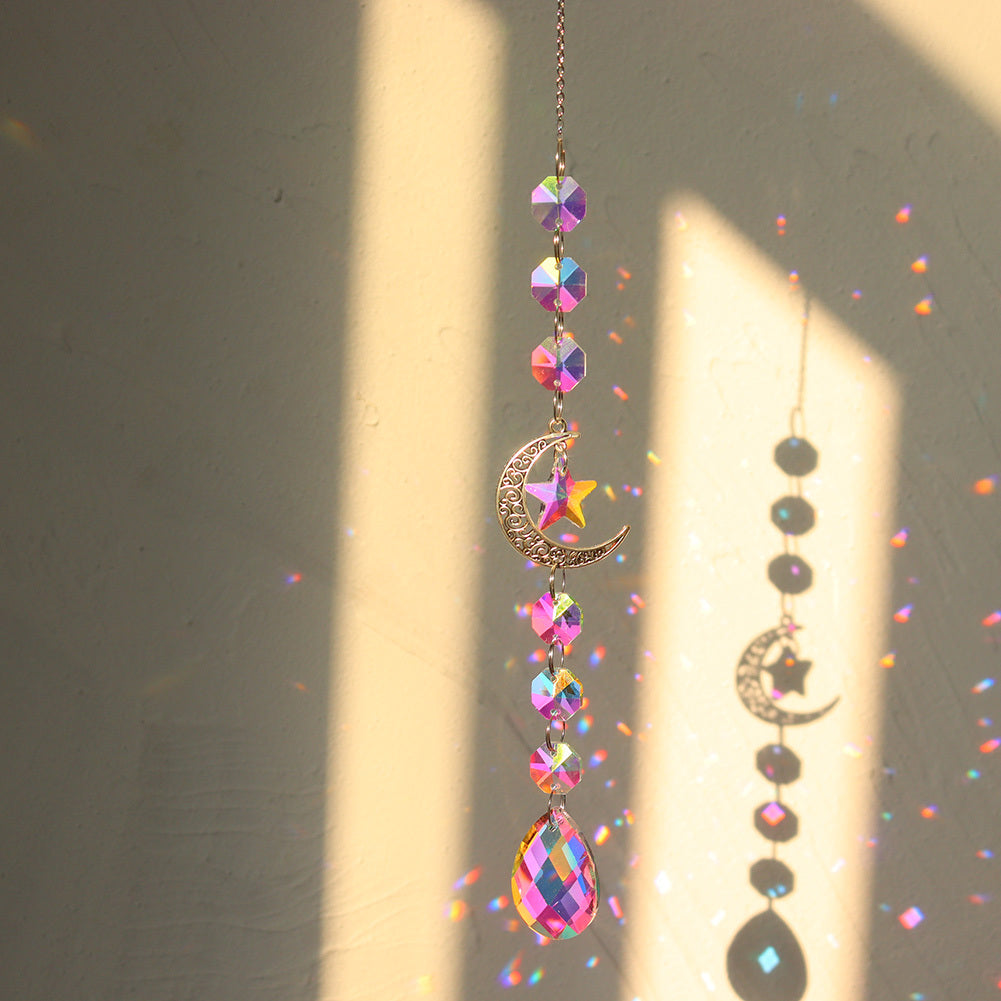 Sun And Moon Crystal Prism Rainbow Sun Catcher