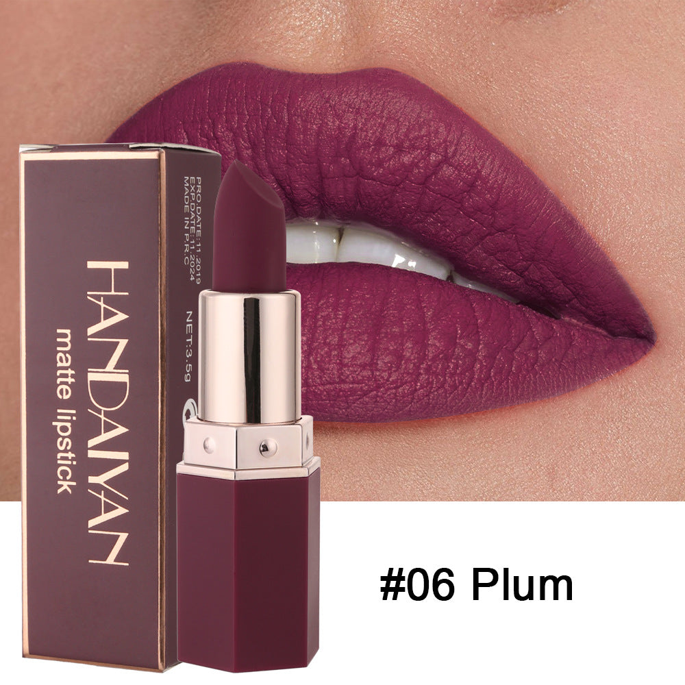 6 Color Matte Non Sticky Non Fading Lipstick