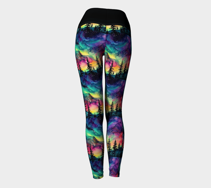 Karma Kustoms Aurora Borealis Yoga Leggings