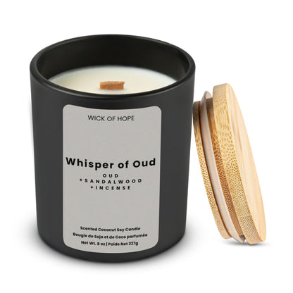 Whispers of Oud Candle | Oud + Incense