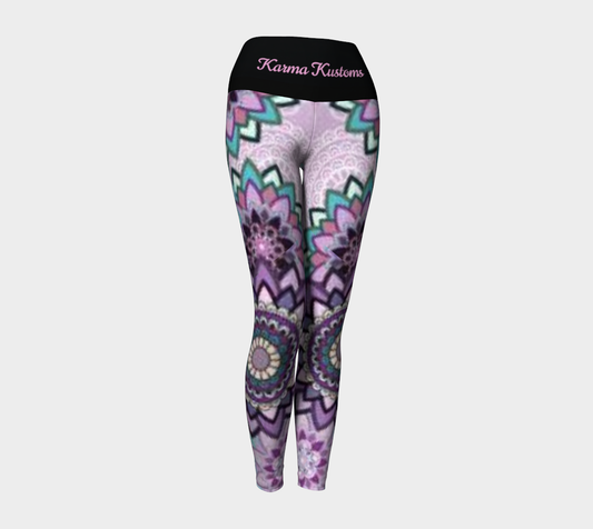 Karma Kustoms Mandala Stars Yoga Leggings