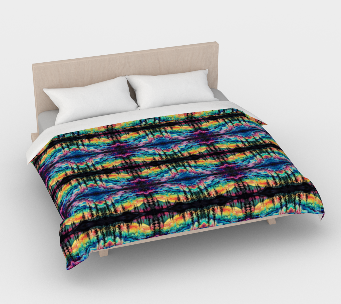 Karma Kustoms Aurora Borealis Duvet Cover