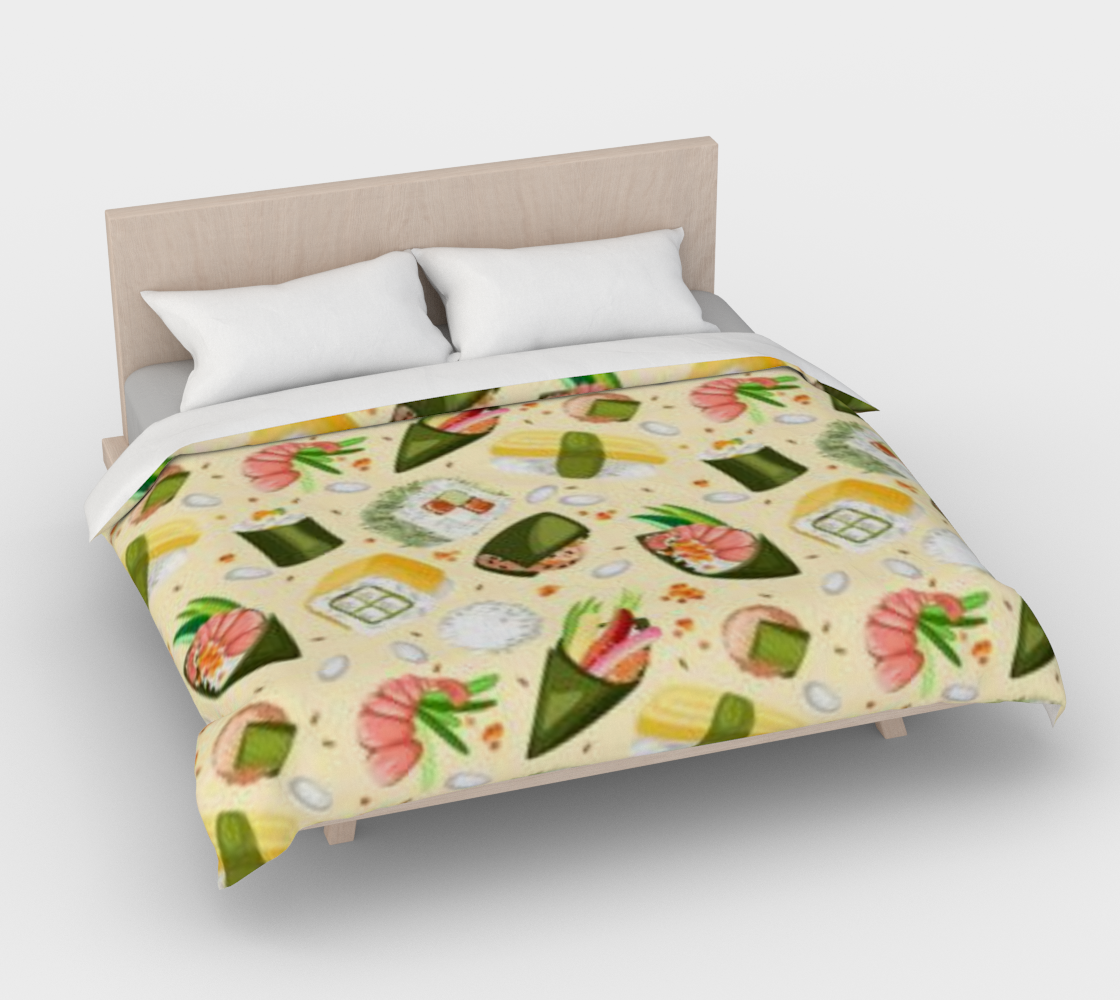 Karma Kustoms Sushi Party Duvet Cover