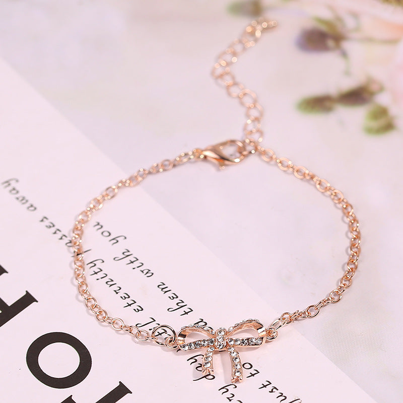 Rose Gold Bow Bracelet