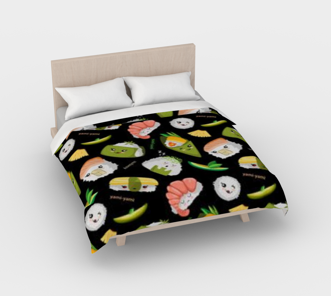 Karma Kustoms Kawaii Sushi Duvet Cover