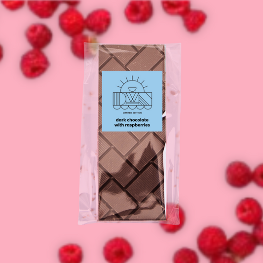 dark chocolate raspberry bar