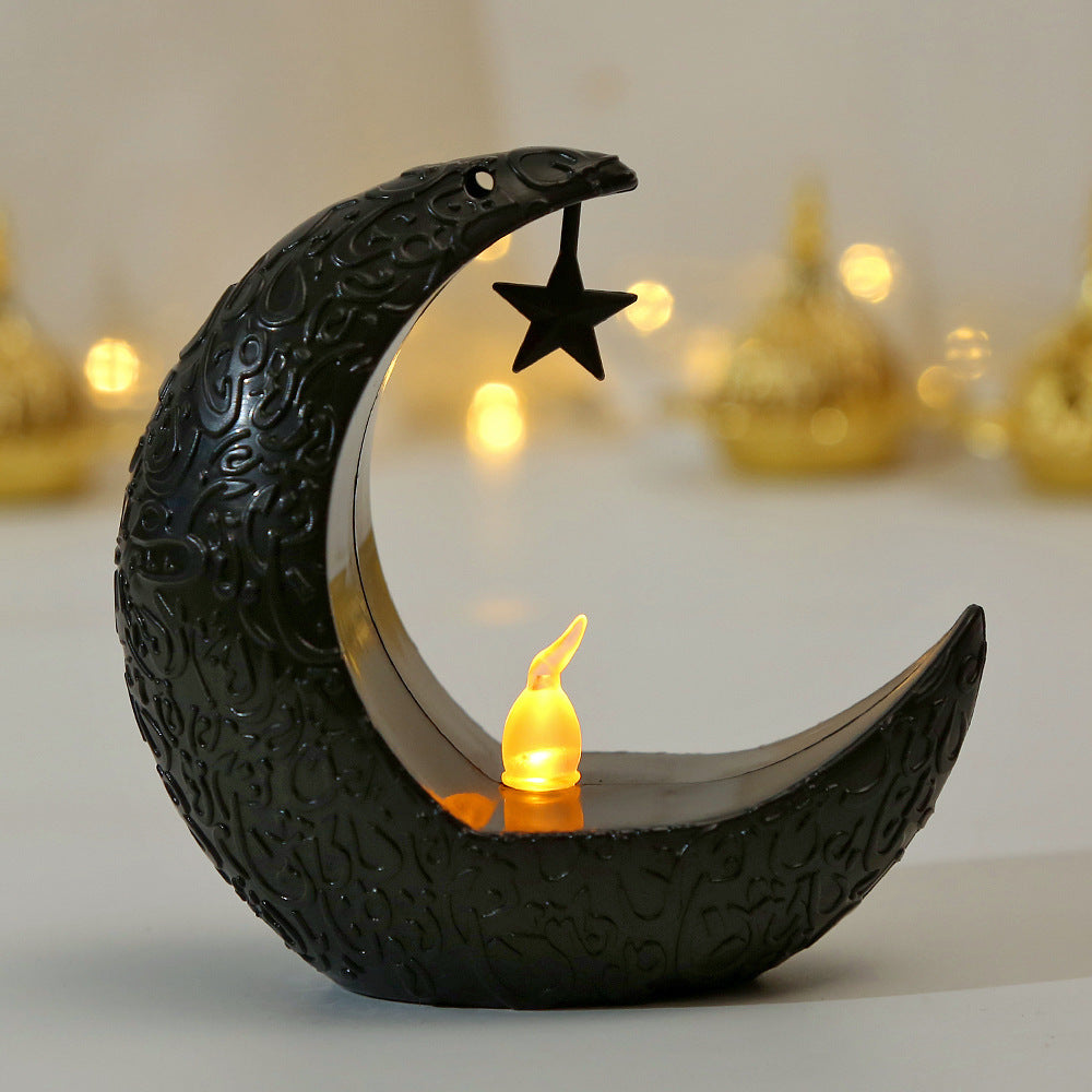 Star & Moon Candlestick Arabian Lantern Electric