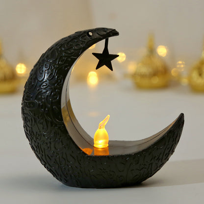 Star & Moon Candlestick Arabian Lantern Electric