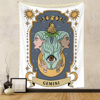 Twelve Constellation Tapestry Skull Tapestry Tarot Tapestry