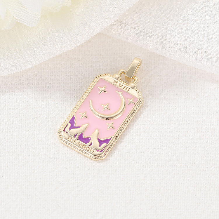 European And American Tarot Card Pendant