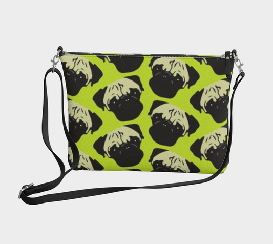 Karma Kustoms-Vegan Leather-Crossbody Purse-Pug Love!