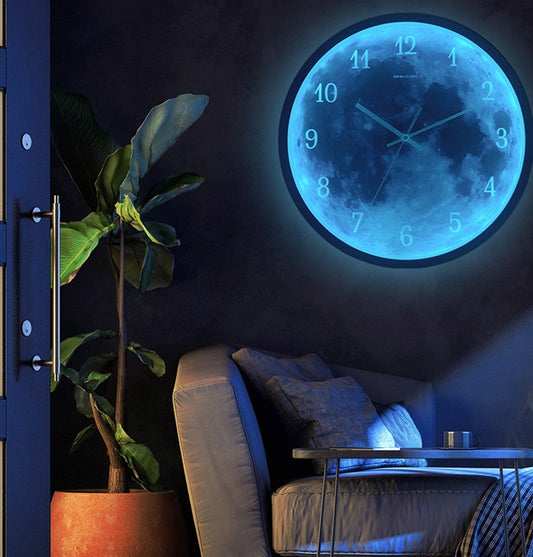 Blue Moon 12-inch Wall Clock