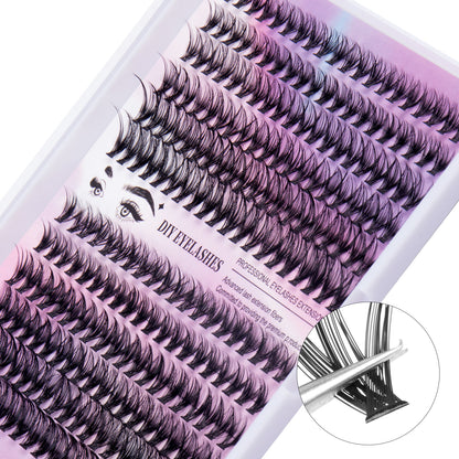 12 Rows Of 30D Plus 40D Clusters Of 240 Segmented Lashes Set