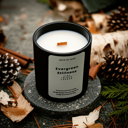 Evergreen Stillness Candle | Pine + Cedar