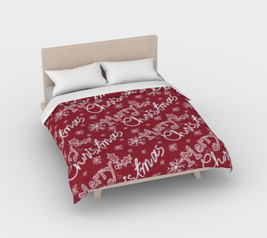 Karma Kustoms Merry Christmas Duvet Cover