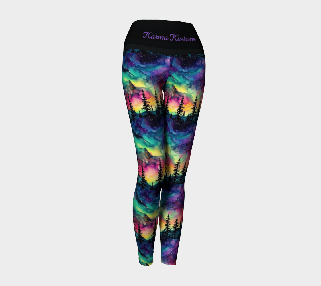 Karma Kustoms Aurora Borealis Yoga Leggings
