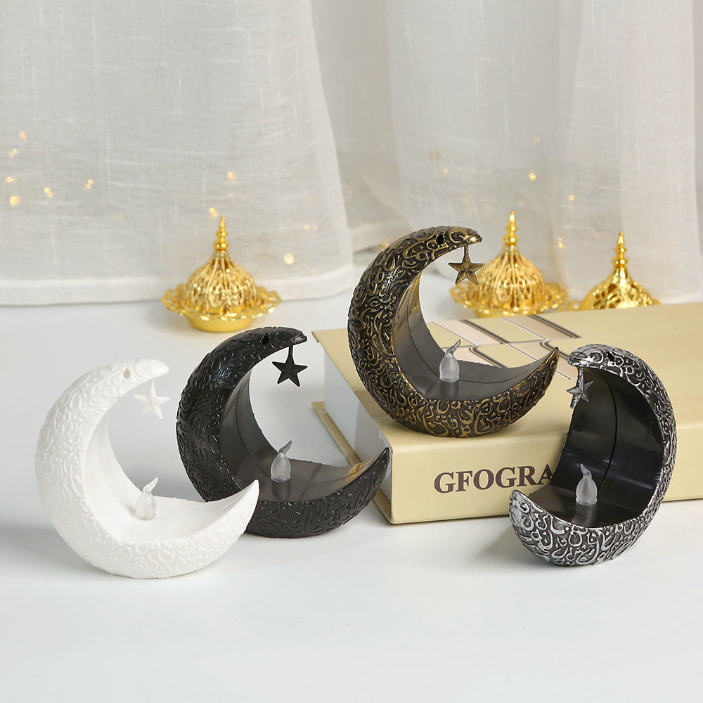 Star & Moon Candlestick Arabian Lantern Electric