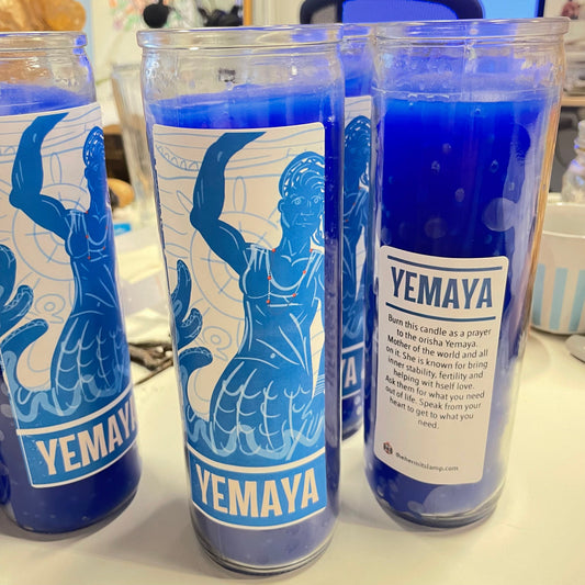 The Hermits Lamp 7 Day Candle - Yemaya