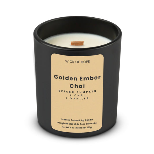 Golden Ember Chai Candle | Spiced Pumpkin + Chai