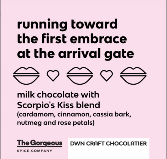 spiced kiss milk chocolate bar