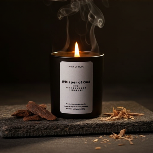 Whispers of Oud Candle | Oud + Incense