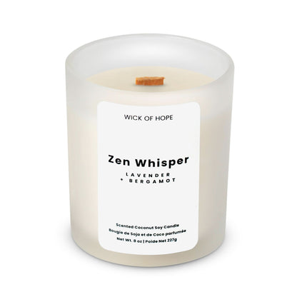 Zen Whisper Candle | Lavender + Bergamot
