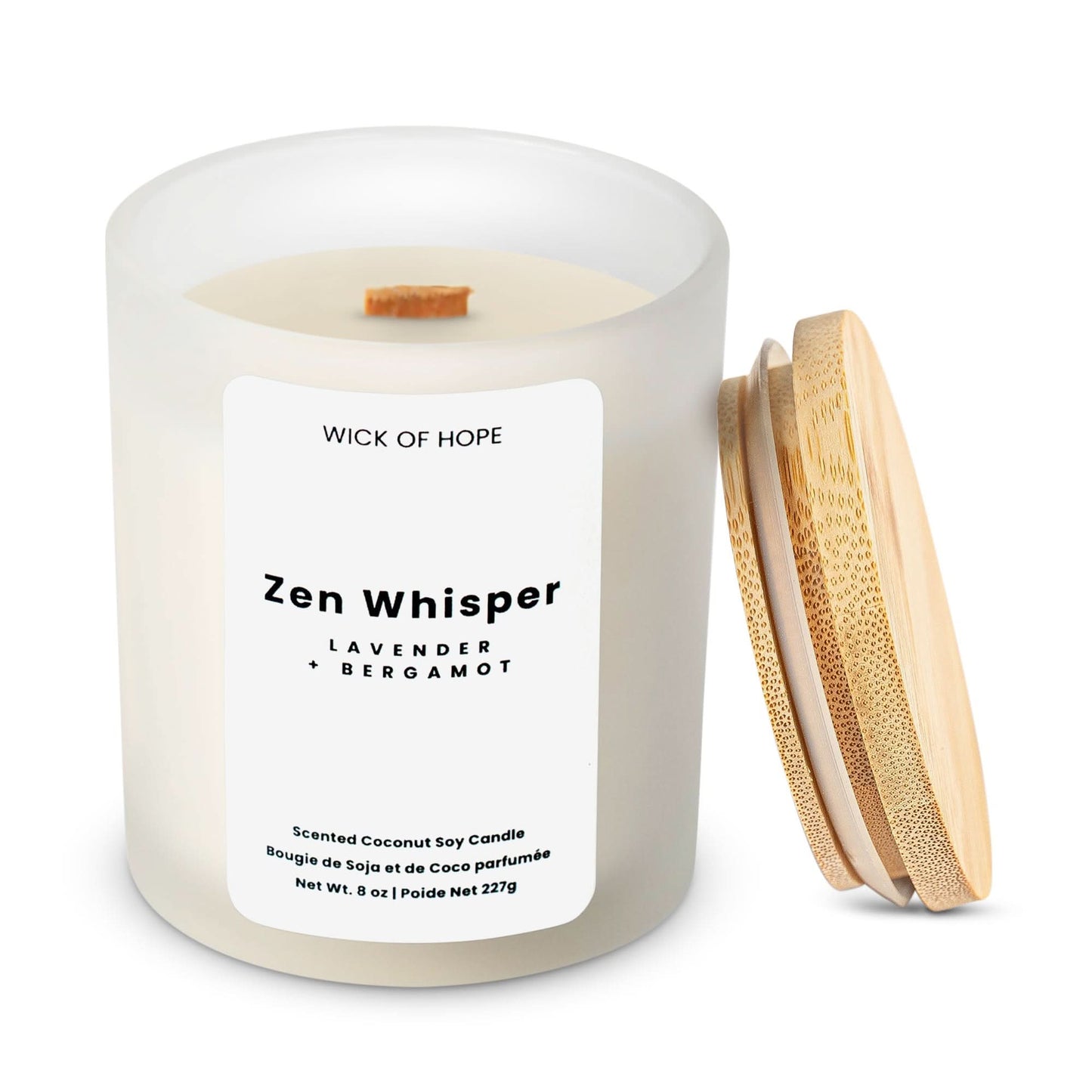 Zen Whisper Candle | Lavender + Bergamot