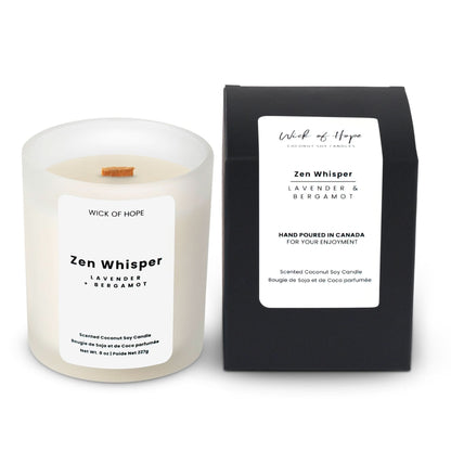 Zen Whisper Candle | Lavender + Bergamot